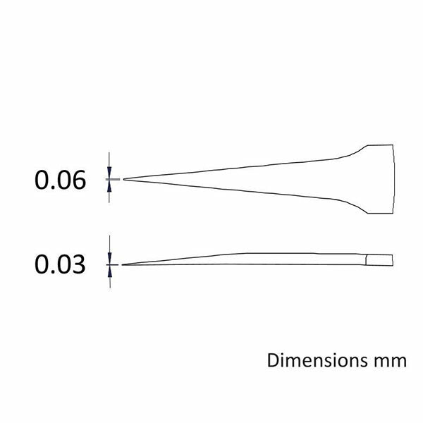 日本正規品 アイデアルテック 0.06x110MM DXピンセット(耐酸/磁) (4.DX.0.ITU)(7640174711840) ideal-tek