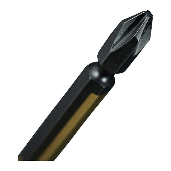 フジ矢 両頭ビット(黒金・2本組)+2×82mm (5202-82-BG)(4952520403549) FUJIYA 工具