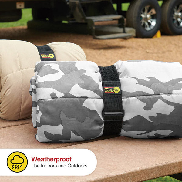 Wrap-It 702-24B 配線コード収納ストラップ 24インチ 2個入BK ラップイット