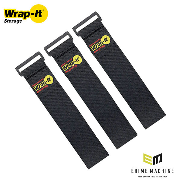 Wrap-It 703-18B 配線コード収納ストラップ 18インチ 3個入BK ラップイット