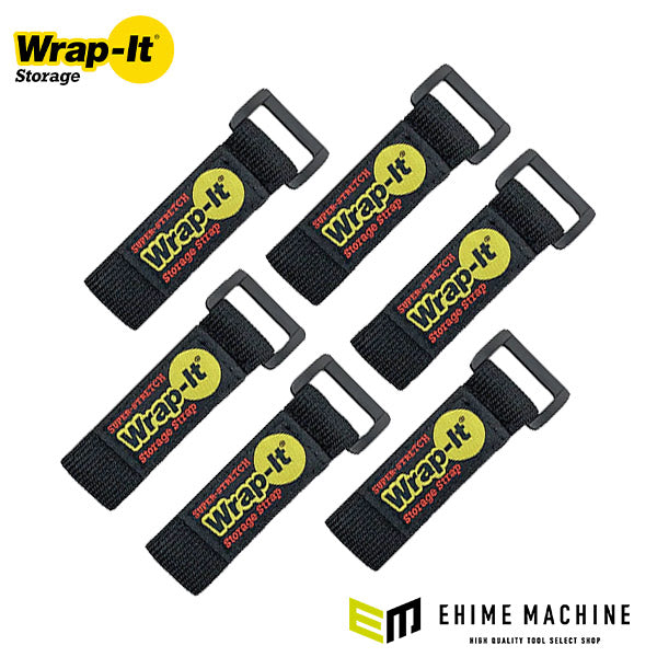 Wrap-It 706-06B 配線コード収納ストラップ 6インチ 6個入 BK ラップイット