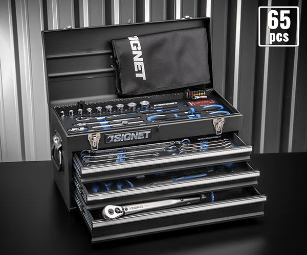 【11月の特価品】数量限定 シグネット [9.5SQ 64PCツールセットマットブラック (800S-6423MBKTW)(4545301112077) SIGNET