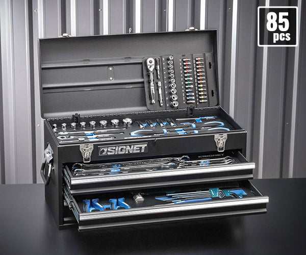 シグネット 800S-8525MBK 9.5SQ 85PCツールセット マットブラック 限定モデル 差込角3/8 工具セット (4545301116983) SIGNET