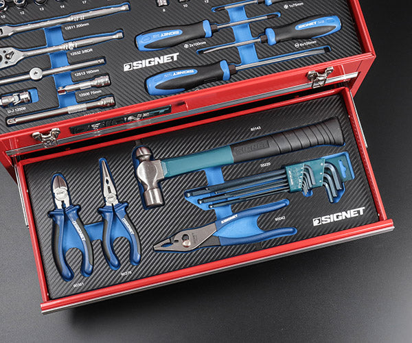 【ワケあり特価品】 (状態A) シグネット ツールセット 88点 差込角9.5mm レッド 3段ツールボックス付 工具セット 2026年限定 (800S-8826RED)(4545301117775) SIGNET