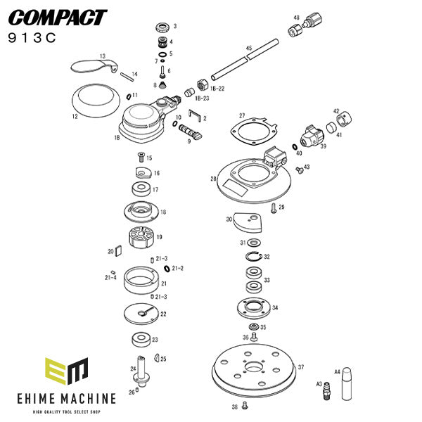 部品・代引き不可] COMPACT TOOL 913C用部品 【 バルブキャップ