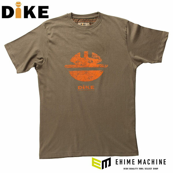 日本正規品 ディーケ Tシャツ タイディ マスティックカーキ S 92131/200-S (8052747528820) DIKE イタリア製の絶妙な色合い