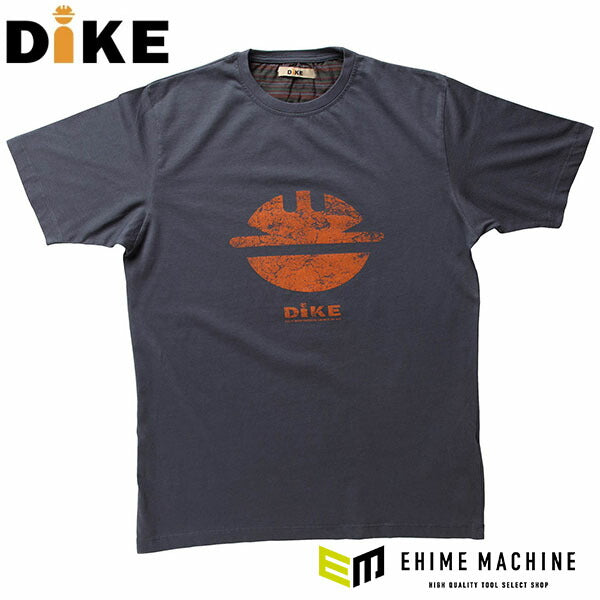 日本正規品 ディーケ Tシャツ タイディ ダストネイビー XS 92131/800-XS (8058258785318) DIKE イタリア製の絶妙な色合い