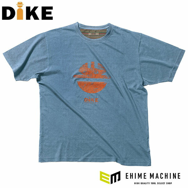 日本正規品 ディーケ Tシャツ タイディ シエロブルー M 92131/805-M (8050539561147) DIKE イタリア製の絶妙な色合い