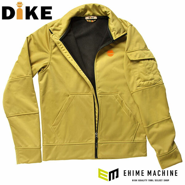 ディーケ ポリジャケ フィート イエローオーカー M 94211/700-M (8052747529797) DIKE 高機能作業ジャケット