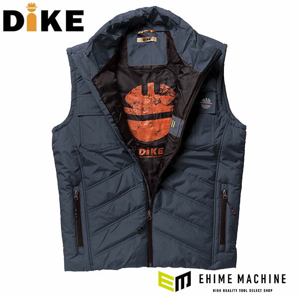 日本正規品 ディーケ ベスト ジャイアント ダストネイビー L 95113/800-L (8058258780153) DIKE イタリア製の絶妙な色合い