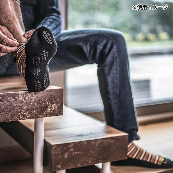 日本正規品 ディーケ エナジーソックス カラット マルチボーダー S 99215/192-S (8058258786797) DIKE イタリア製の絶妙な色合い