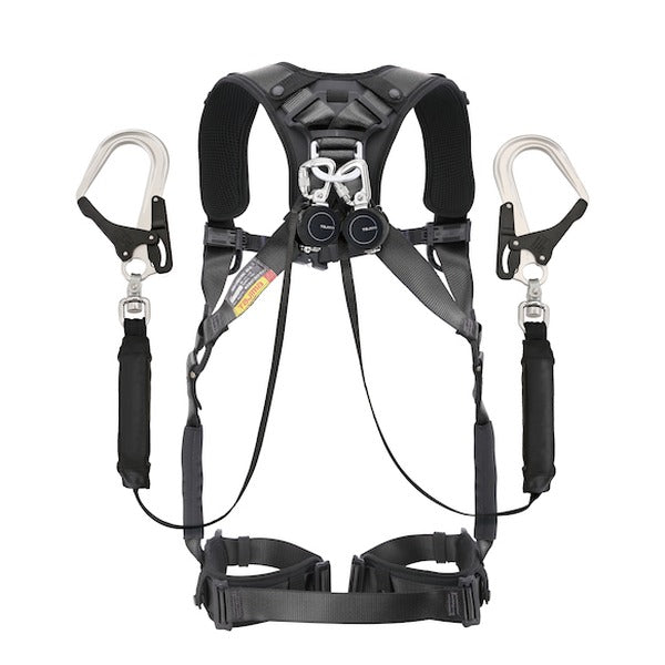 タジマ ハオルハーネスHA 黒 KR150FA シングルL8 ダブルセット (A1HAKR-WL8BK)(4975364267467) TAJIMA TJMデザイン