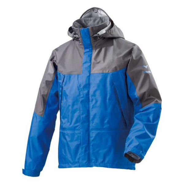 ミズノ A2MG8A0125 ベルグテックEX ストームセイバーVI レインスーツ 上下セット Mサイズ ブルー メンズ A2MG8A01 レインコート カッパ 雨具