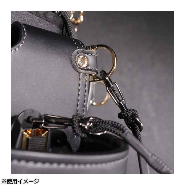 フジ矢 腰袋2段(黒金)LIGHT PU LEATHER SERIES (AB-22BG)(4952520414101) FUJIYA 工具