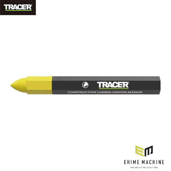 日本正規品 トレイサー ランバークレヨン 12本パック イエロー 幅3~6mm 木材 コンクリート マーキング (ACM3)(5060668272633) TRACER