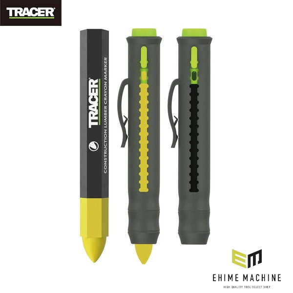 日本正規品 トレイサー ランバークレヨンホルダー イエロークレヨン付 延長機構 ポケットクリップ (ACMH1)(5060668273852) TRACER