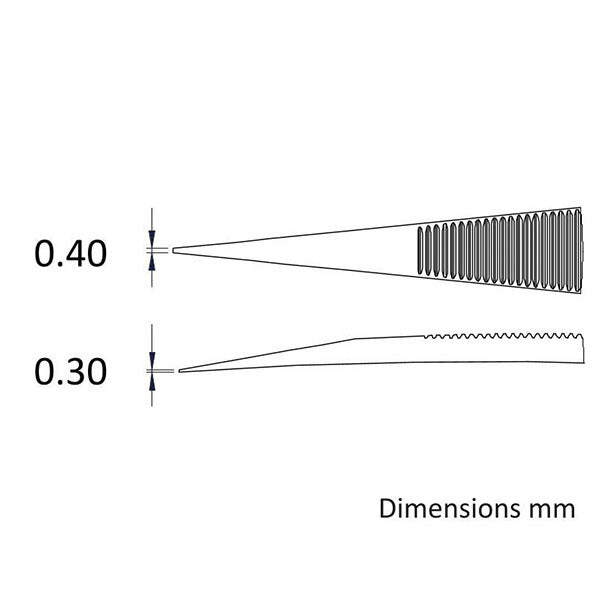日本正規品 アイデアルテック 0.4MM ステンレスピンセット(耐酸/磁) (AC.SA.6.ITE)(7640174711703) ideal-tek