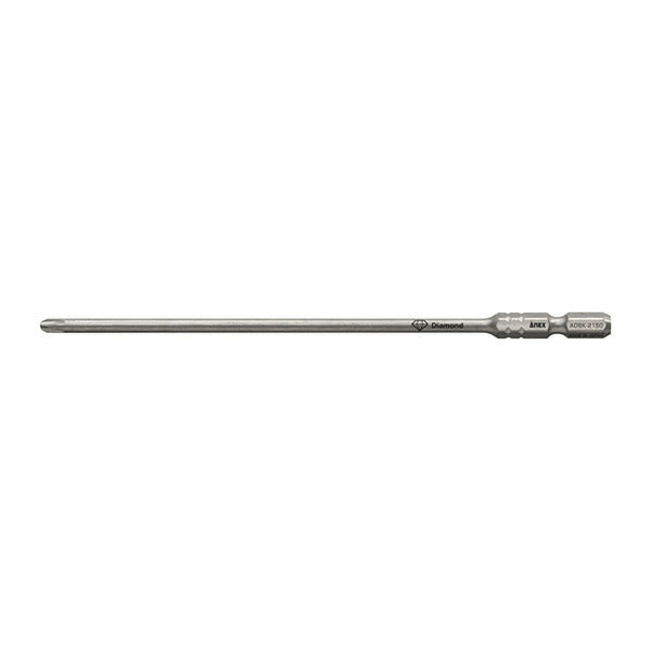 アネックス ダイヤモンドサイコウビット 1本組 +2×150 ダイヤモンド 細軸 (ADSK-2150)(4962485433253) ANEX