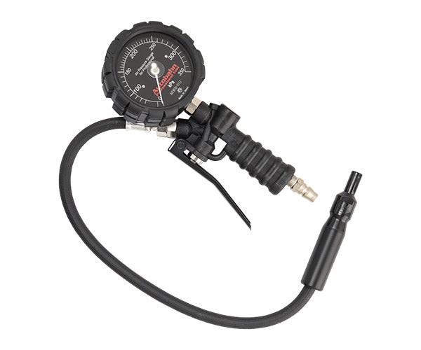 Autobahn AGE8035-11 タイヤゲージ ブラック Max 350kPa ソフトチャック仕様 オール特殊樹脂製 チャック アウトバーン