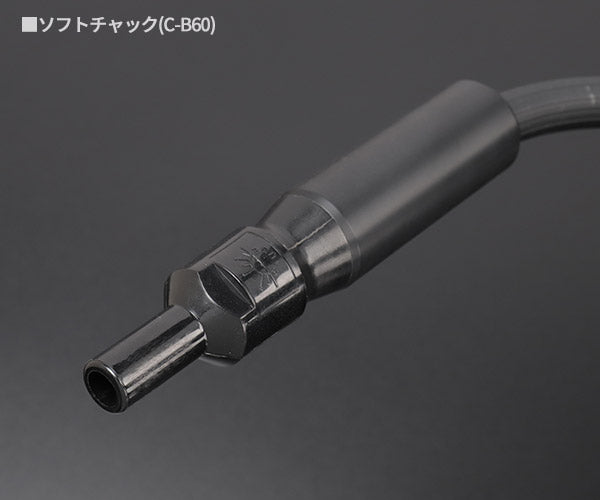 Autobahn AGE8035-11 タイヤゲージ ブラック Max 350kPa ソフトチャック仕様 オール特殊樹脂製 チャック アウトバーン