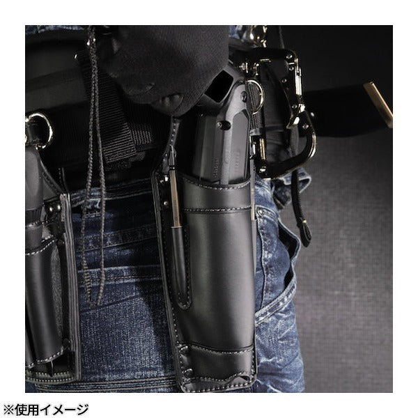 フジ矢 ペン型電動ドライバーホルダー(黒金)LIGHT PU LEASER SERIES (AH-21BG)(4952520414231) FUJIYA 工具