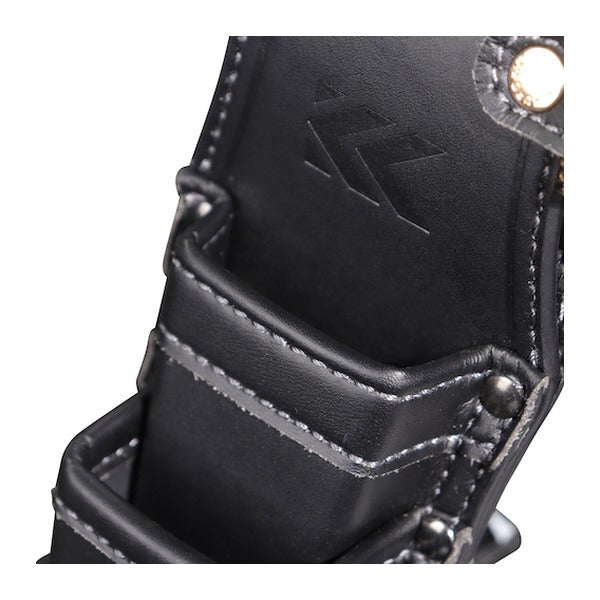 フジ矢 ホルダー3段(黒金)LIGHT PU LEASER SERIES (AH-63BG)(4952520414361) FUJIYA 工具