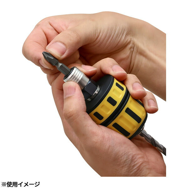 アネックス ビット交換式 ラバードリルチャック 1.0~10mm 丸軸ドリル対応 (AKL-190E)(4962485273248) ANEX