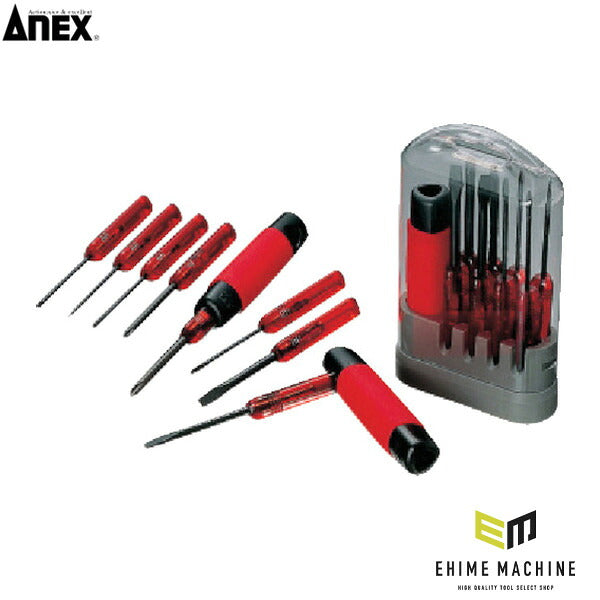 アネックス スーパーラバーグリップ 8本組ドライバーセット セット (6900)(4962485101145) ANEX