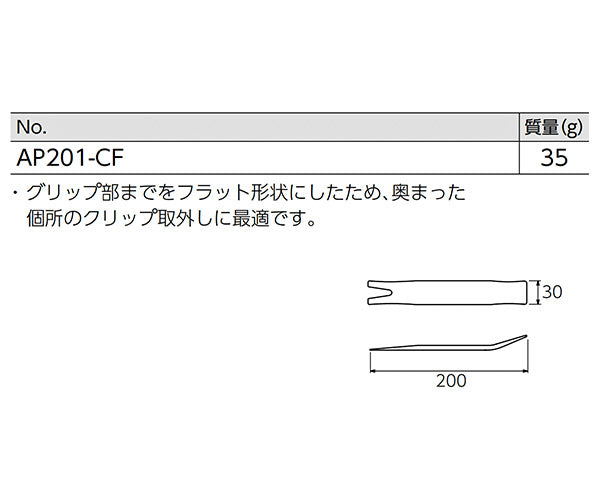 KTC フラットタイプリムーバー (AP201-CF)(4989433754451) 京都機械工具