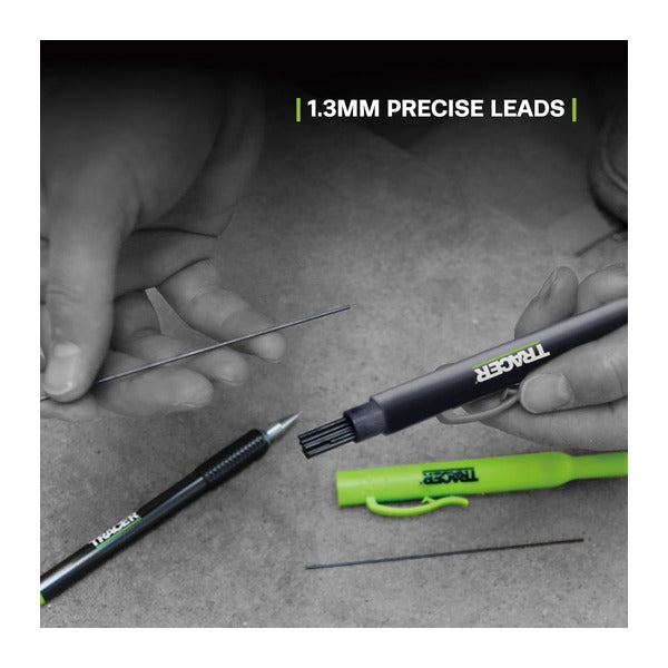 日本正規品 トレイサー 精密シャープペンシル替え芯 1.3mm 2B 120mm 24本 ホルスターケース付 (APPL1)(5060668274309) TRACER