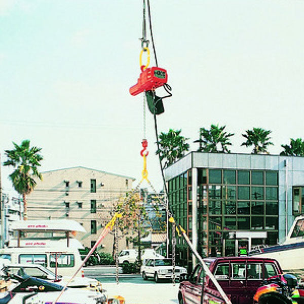 象印 単相100V 小型電気チェーンブロック(1速型)490kg AS-K4930 荷重0.49t 揚程3m 高速巻き上げ