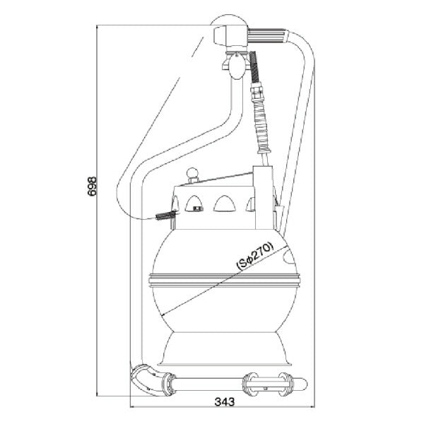 YAMADA エアーキャリー 9.9L ATC-99L タンク型エアーインフレーター タンク式空気入れ 大型圧力計ゲージ ヤマダコーポレーション