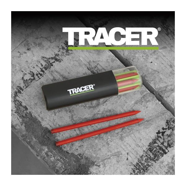 日本正規品 トレイサー タフシャープペンシル替え芯 5.2mm レッド 106mm 6本 (ATPL2)(5060668273739) TRACER