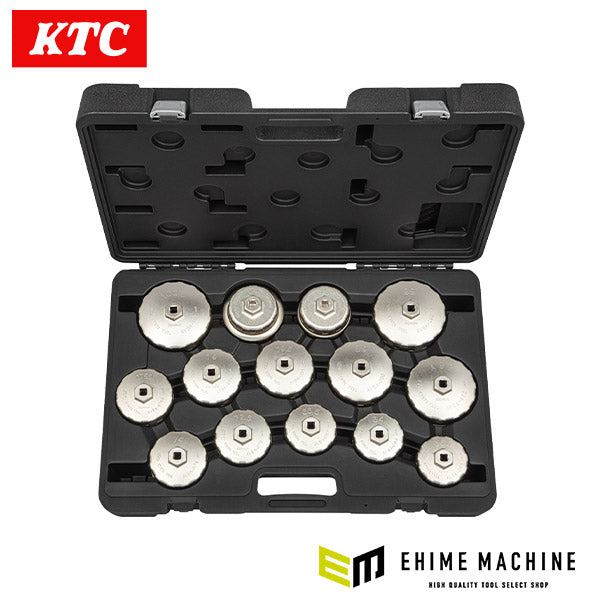 KTC オイルフィルタレンチセット AVSA14A カップ型 14コ組 自動車専用