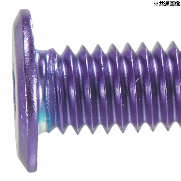 TRUSCO B193-0616 ヘックスローブ超極低頭ねじ アルミ アルマイト紫 M6×16 4本入(4550414157556) トラスコ中山