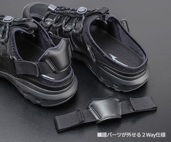 ミズノ B1GA240009 スニーカーサンダル 水陸両用 WAVE EVOKE SWITCH ユニセックス ブラック MIZUNO
