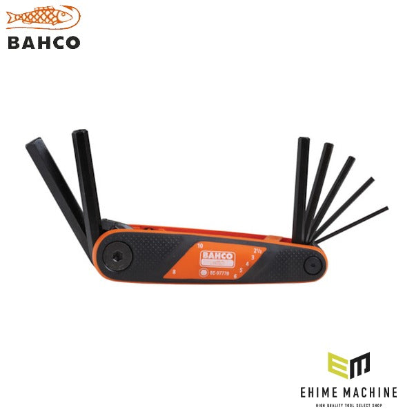 日本正規品 バーコ 折込式六角棒レンチセット ヘックスキー (BE-9777B)(7314150188734) BAHCO