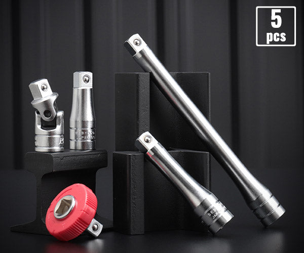 【ワケあり特価品】(状態A) KTC BE3-5P クイックスピンナ 他ジョイント5点セット (BE3-050,075,150,BJ3,BE3-Q) 差込角9.5mm エヒメマシンオリジナルセット