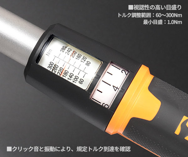 日本正規品 ベータ ZERO-RESET トルクレンチ 1/2 60-300Nm (666/30)(8054809362182) Beta