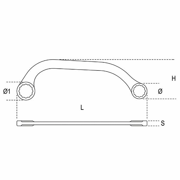 日本正規品 ベータ ハーフムーンレンチ 11x13mm (83 11X13)(8014230023618) Beta