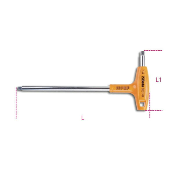 日本正規品 ベータ T型ハンドル 1/4 (900T/44)(8014230799605) Beta