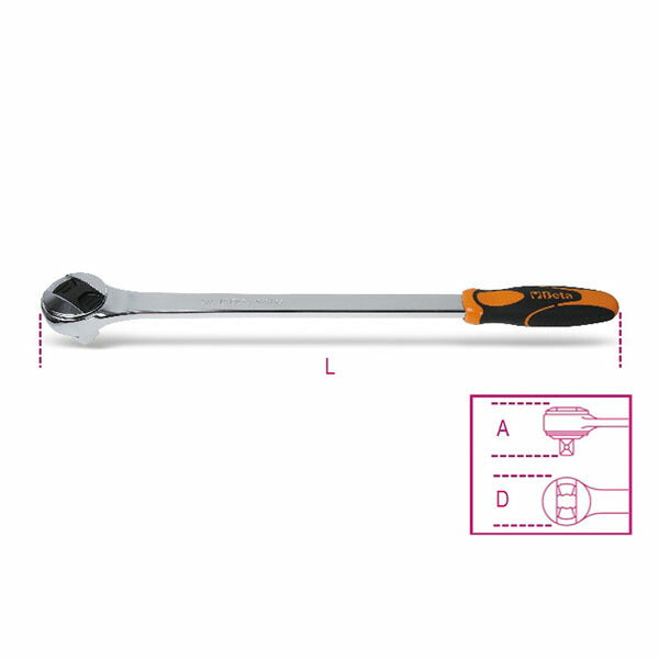 日本正規品 ベータ ラチェットハンドル 3/4 72ギア (928/55)(8054809543208) Beta