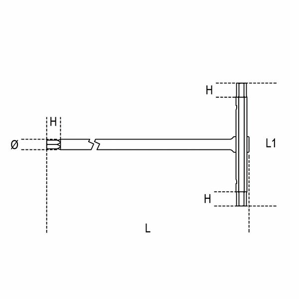 日本正規品 ベータ スライド式Tハンドル六角レンチ 7mm (951 7)(8014230038407) Beta