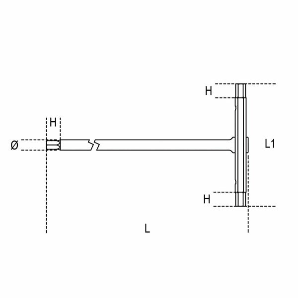 日本正規品 ベータ スライド式Tハンドルトルクスレンチ T7 (951TX 07)(8014230665207) Beta