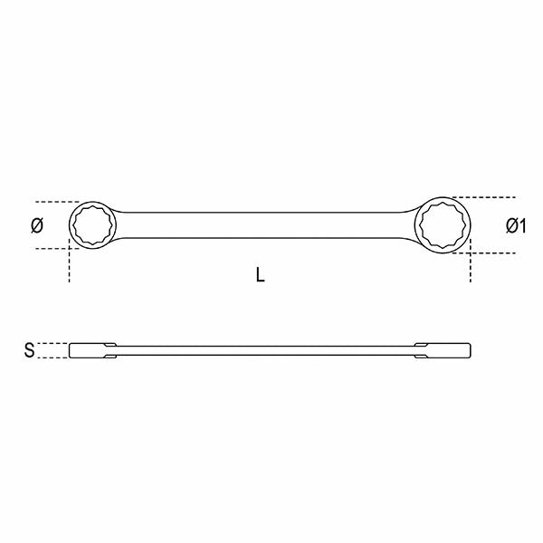 日本正規品 ベータ メガネレンチ 8x9mm (95 8X9)(8014230024646) Beta