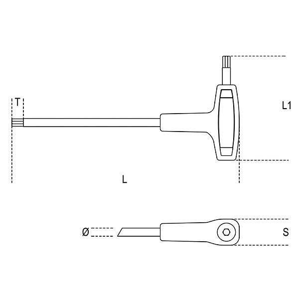 日本正規品 ベータ T型ハンドル六角レンチ 3.5mm (96T 3.5)(8014230025841) Beta