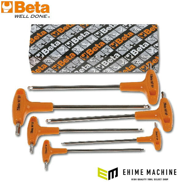日本正規品 ベータ T型ハンドル六角レンチセット 6本組 ボール付 (96TBP/S6)(8014230697925) Beta