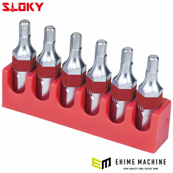 スローキー 6本組六角ショートビット 1.5mm (BIT25-H1.5)(4545301111117) SLOKY