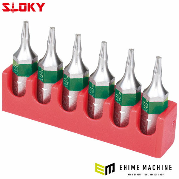 スローキー 6本組ヘクスローブショートビットTX08 (BIT25-TX08)(4545301110837) SLOKY