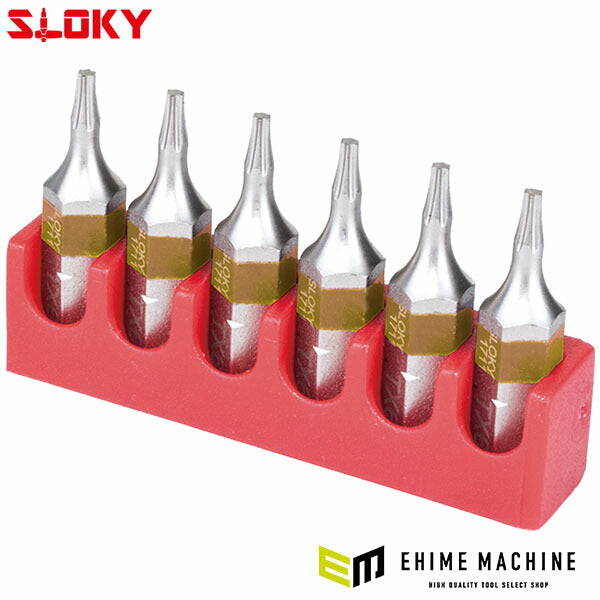 スローキー 6本組ヘクスローブショートビットTX09 (BIT25-TX09)(4545301110844) SLOKY